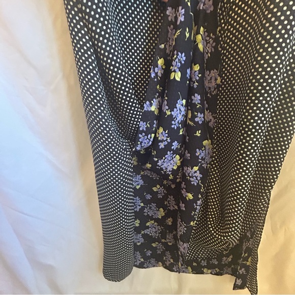 NWT Impressions Reversible Floral & Polka Dot Dress Size L Y2K Grunge - Picture 9 of 9
